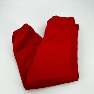 Mizuno‎ Women Red Softball Pants Elastic Bottom Double Knee Medium NEW Sports